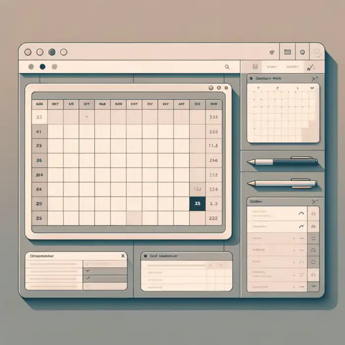 Design a Minimalist Calendar Template in Google Sheets