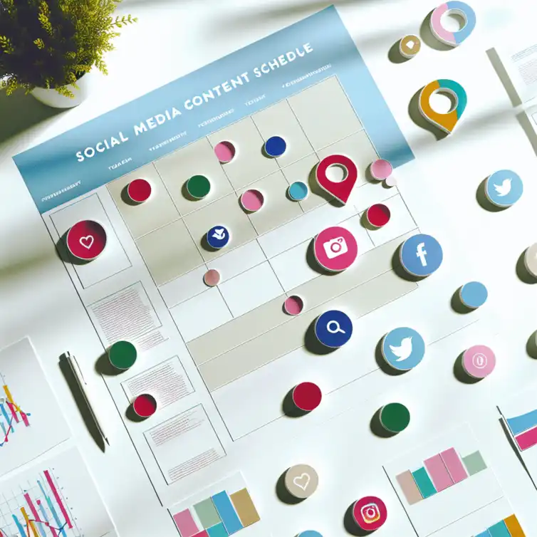 Google Sheets template for social media content calendar