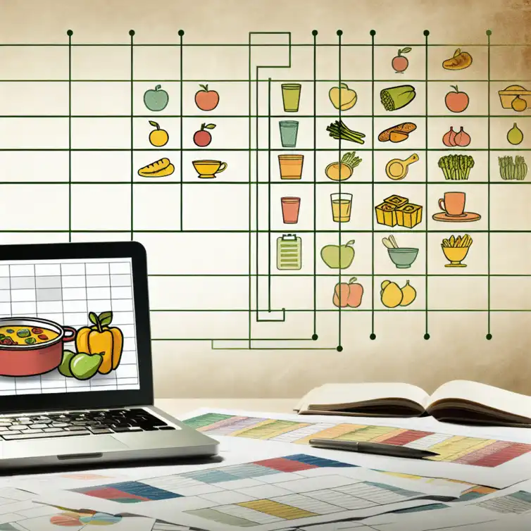 Google Sheets meal planning template